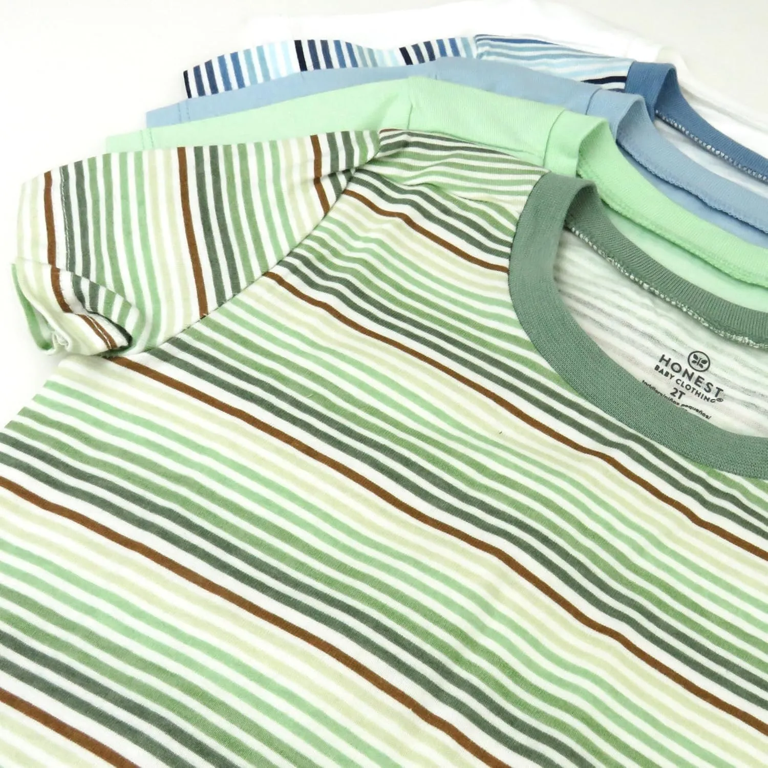 HonestBaby unisex-baby 5-pack Short Sleeve T-shirts 100% Organic Cotton