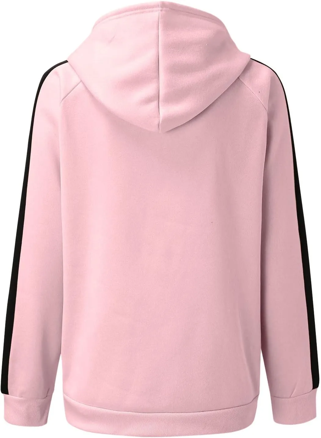 Hoodie Blazer for Women Full Zip Up Long Sleeve Open Front Workout Sweatshirts with Drawstring Hood Oversized Jackets