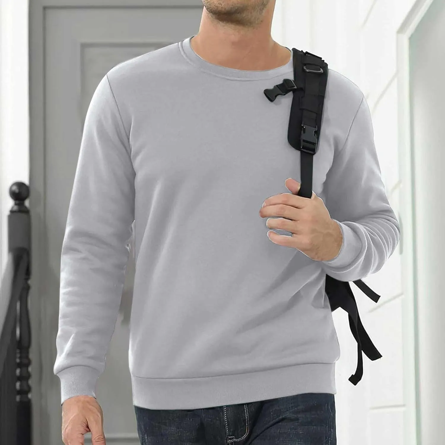 Hoodies for Men Heavyweight Fleece Lined Hoodie Thick Winter Hooded Pullover Warm Sweatshirt Thermal Windproof Jacket