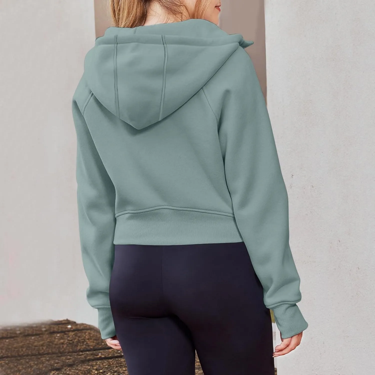 Hoodies for Women Womens Zip Up Hoodies Cropped Sweatshirts Fleece Jackets Fall Outfits Casual Hooded Y2k Tops Winter