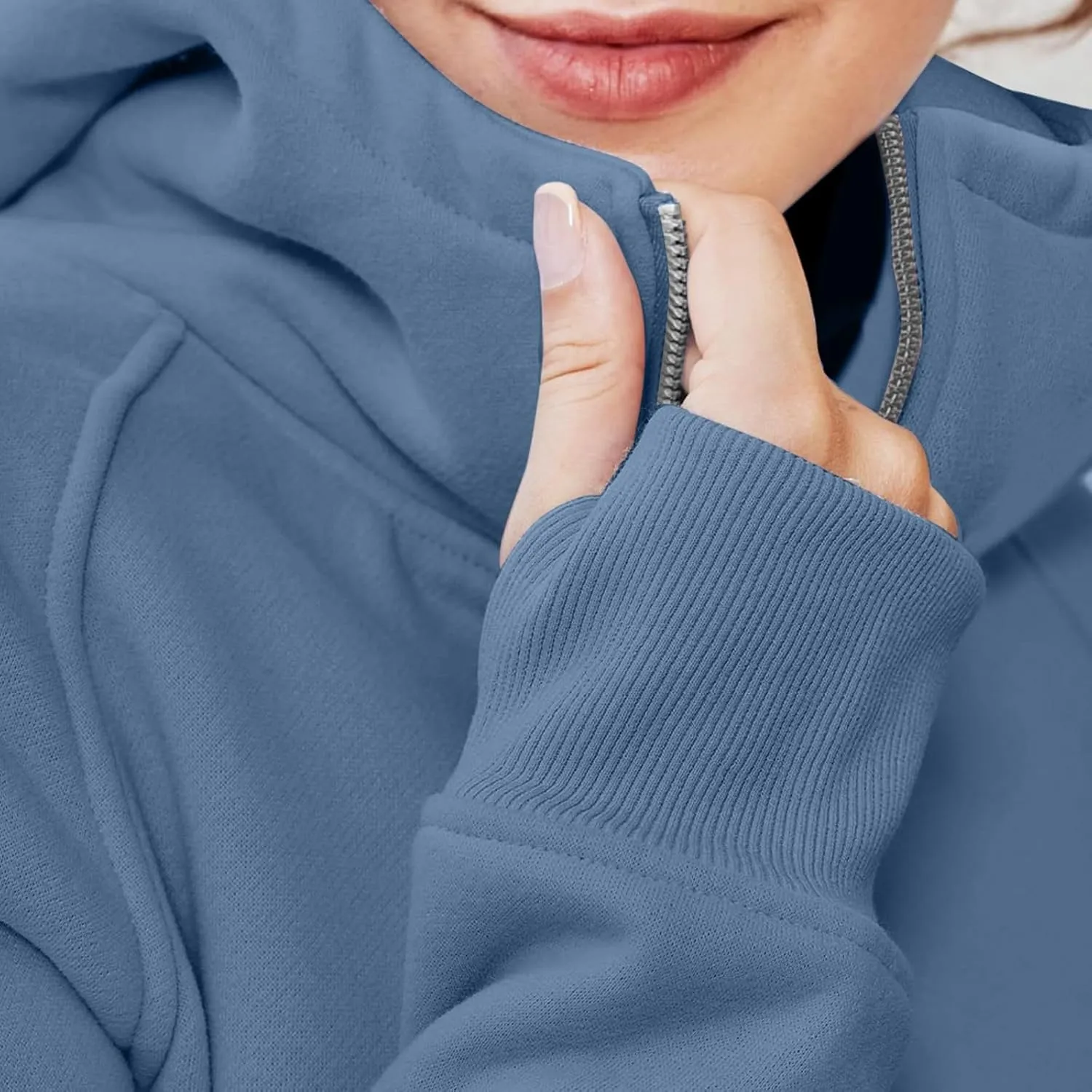 Hoodies for Women Womens Zip Up Hoodies Cropped Sweatshirts Fleece Jackets Fall Outfits Casual Hooded Y2k Tops