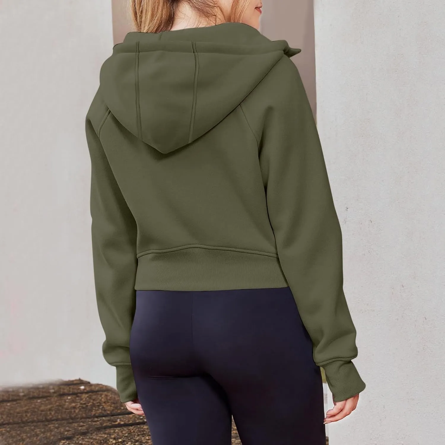 Hoodies for Women Womens Zip Up Hoodies Cropped Sweatshirts Fleece Jackets Fall Outfits Casual Hooded Y2k Tops