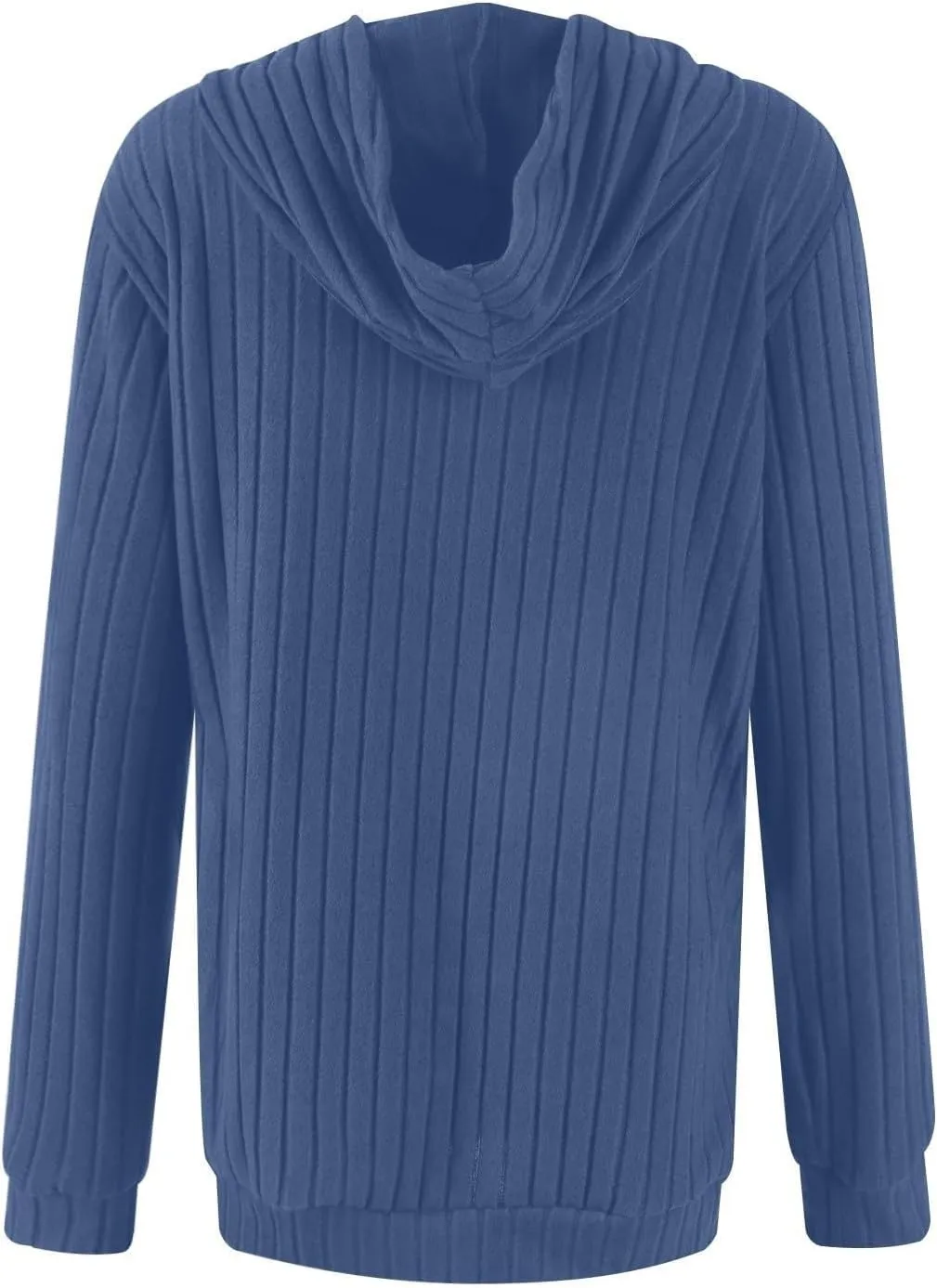 HXHYQKP Hooded Sweater Women Long Sleeve Shirts Casual Pullover Sweatshirts Knitted Sweaters Loose Tunic Tops with Pockets