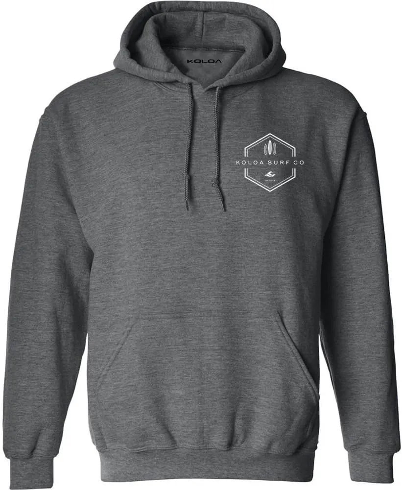 Koloa Surf Men's Lihue Logo Heavyweight Pullover Hoodies in S-5XL