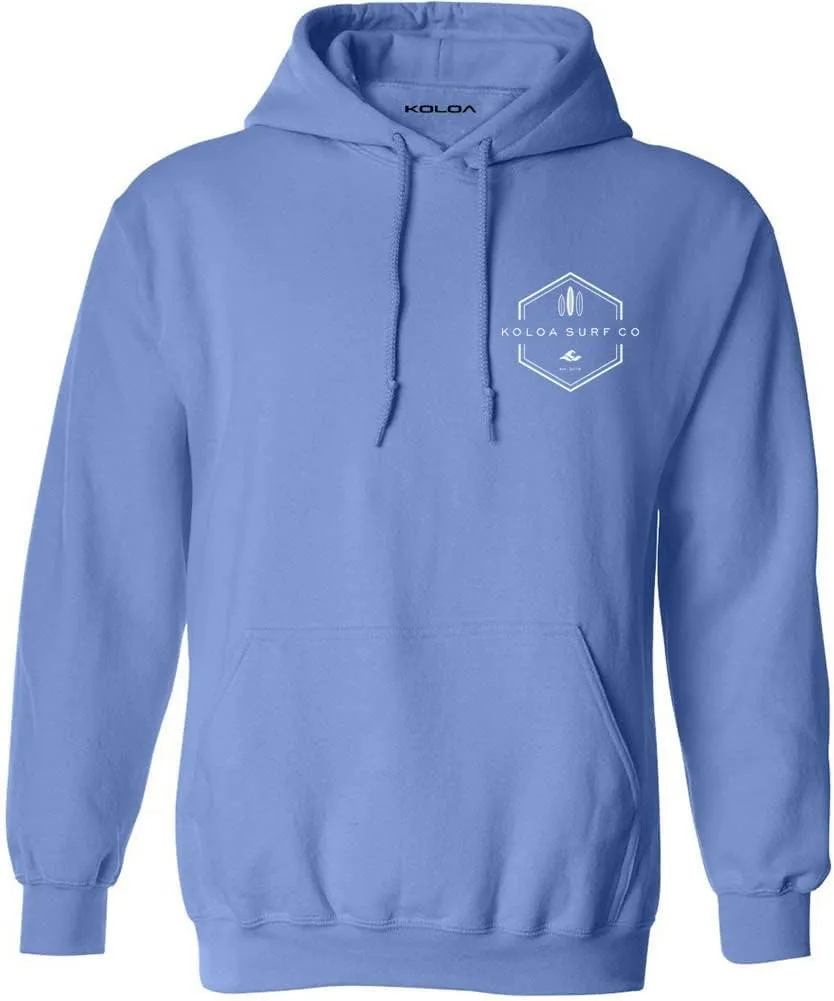 Koloa Surf Men's Lihue Logo Heavyweight Pullover Hoodies in S-5XL