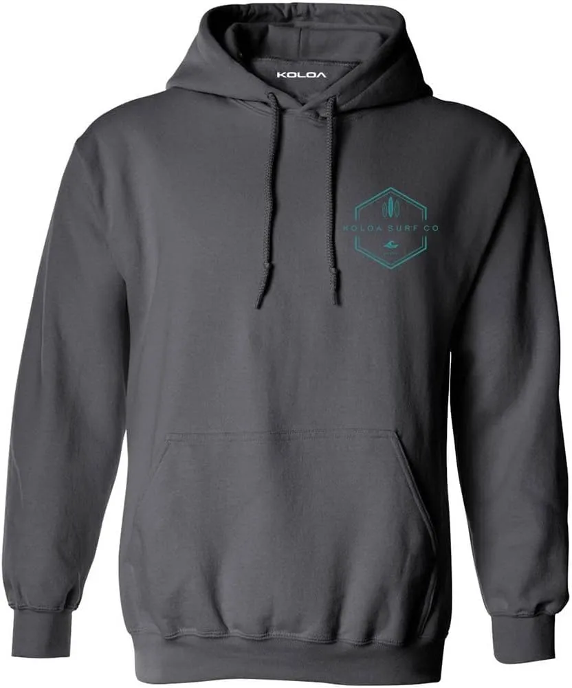 Koloa Surf Men's Lihue Logo Heavyweight Pullover Hoodies in S-5XL