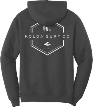 Koloa Surf Men's Lihue Logo Heavyweight Pullover Hoodies in S-5XL