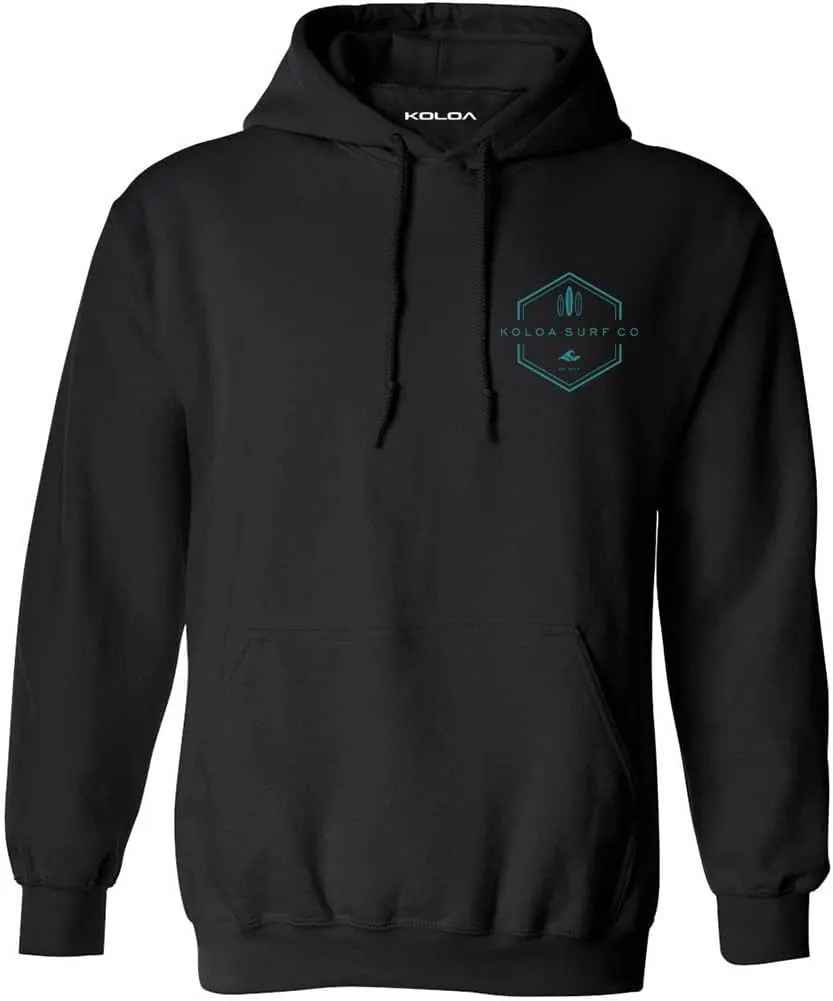 Koloa Surf Men's Lihue Logo Heavyweight Pullover Hoodies in S-5XL