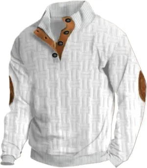 LCMTWX Mens St Patricks Day Sweatshirt Mens Corduroy Shirt 2024 Fashion Half Standing Neck Zippered Cotton Sweater Mens