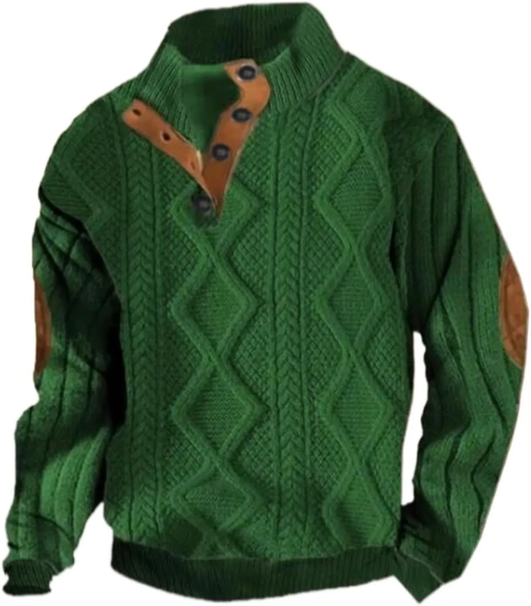 LCMTWX Mens St Patricks Day Sweatshirt Mens Corduroy Shirt 2024 Fashion Half Standing Neck Zippered Cotton Sweater Mens