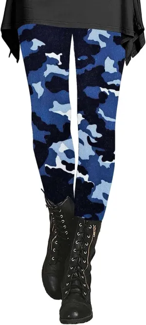 LCMTWX Women's Leggings Autumn Casual Print Leggings Boot Pants Womens Workout Athletic Running Leggings Leggings High