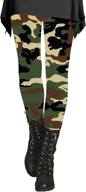 LCMTWX Women's Leggings Autumn Casual Print Leggings Boot Pants Womens Workout Athletic Running Leggings Leggings High