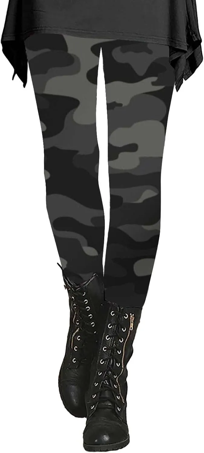 LCMTWX Women's Leggings Autumn Casual Print Leggings Boot Pants Womens Workout Athletic Running Leggings Leggings High