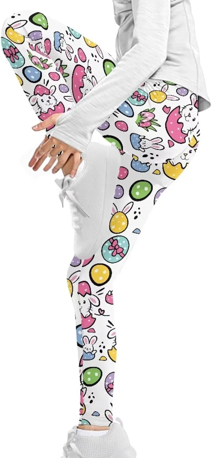 Leggings for Girls Kids Athletic Leggings School Dance Leggings High Waisted Yoga Pants