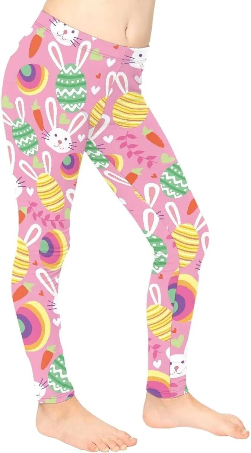 Leggings for Girls Kids Athletic Leggings School Dance Leggings High Waisted Yoga Pants