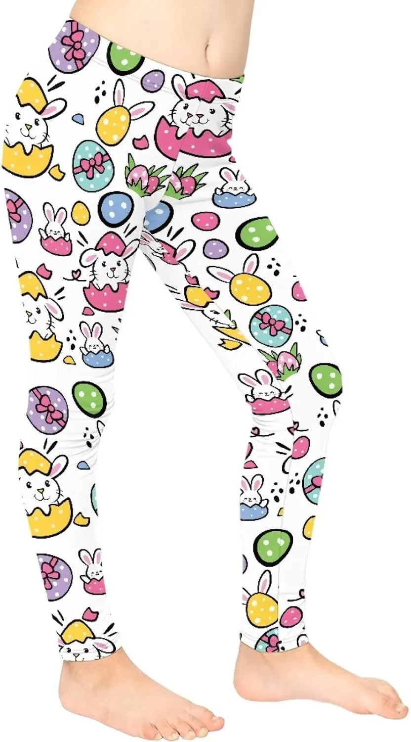 Leggings for Girls Kids Athletic Leggings School Dance Leggings High Waisted Yoga Pants