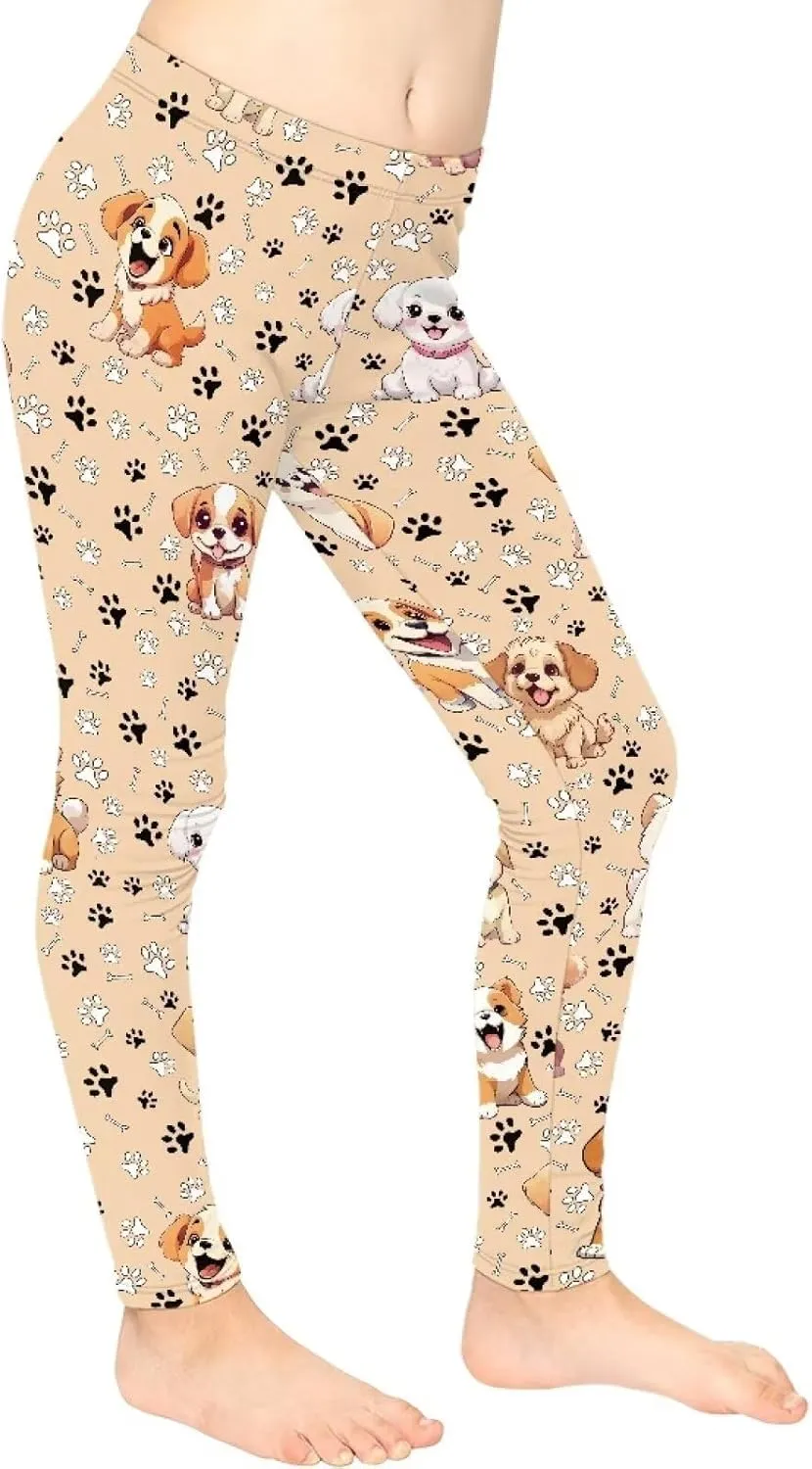 Leggings for Girls Kids Athletic Leggings School Dance Leggings High Waisted Yoga Pants