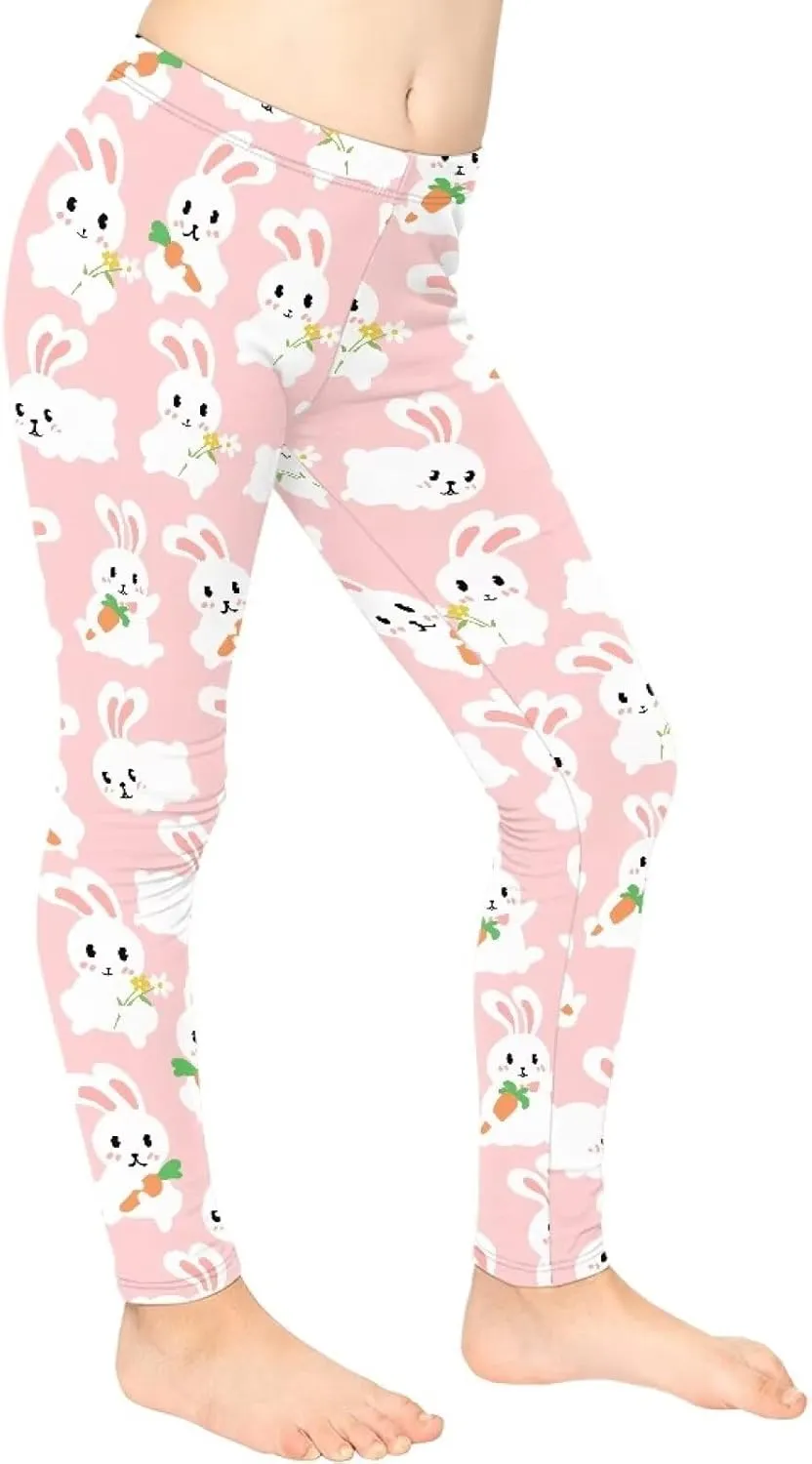 Leggings for Girls Kids Athletic Leggings School Dance Leggings High Waisted Yoga Pants