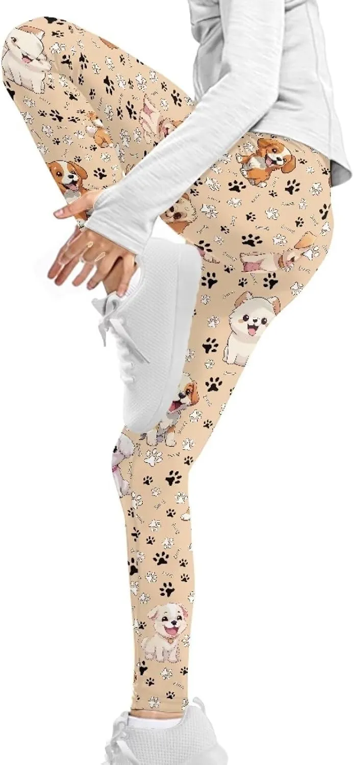 Leggings for Girls Kids Athletic Leggings School Dance Leggings High Waisted Yoga Pants