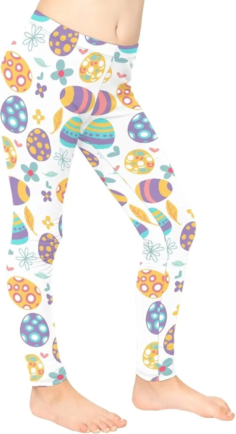 Leggings for Girls Kids Athletic Leggings School Dance Leggings High Waisted Yoga Pants