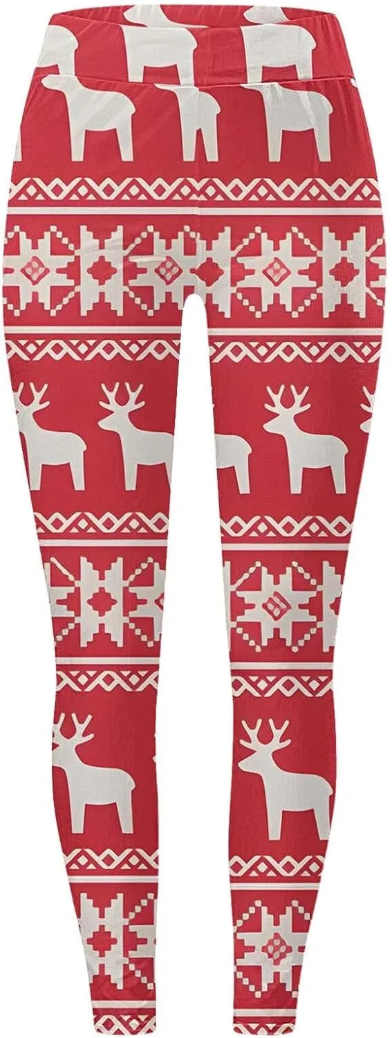 Leggings for Women Christmas Womens Leggings with Pocket Yoga Pants Set Ribbed Leggings Women Sheer Leggings