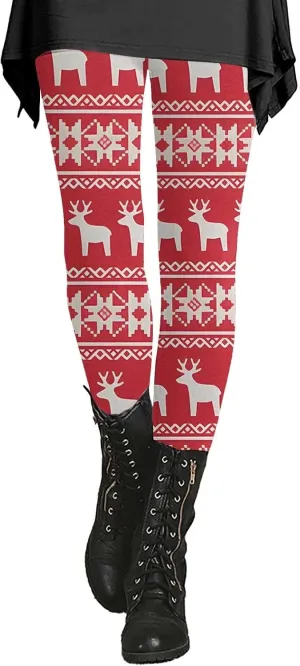 Leggings for Women Christmas Womens Leggings with Pocket Yoga Pants Set Ribbed Leggings Women Sheer Leggings