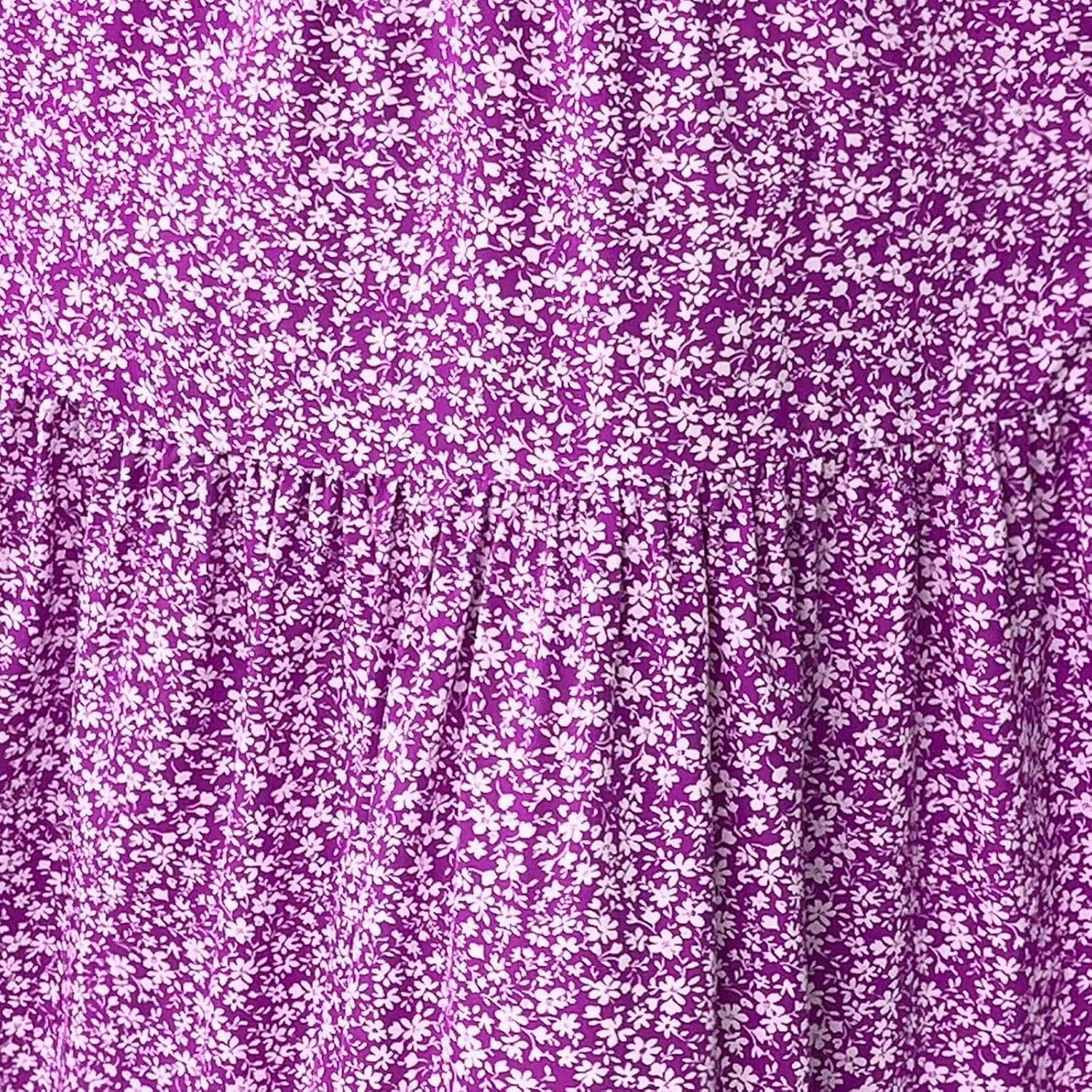 Long Skirts for Women Trendy Summer Flowy Floral Maxi Skirt Lightweight Elastic Smocked High Waisted A Line Skirts
