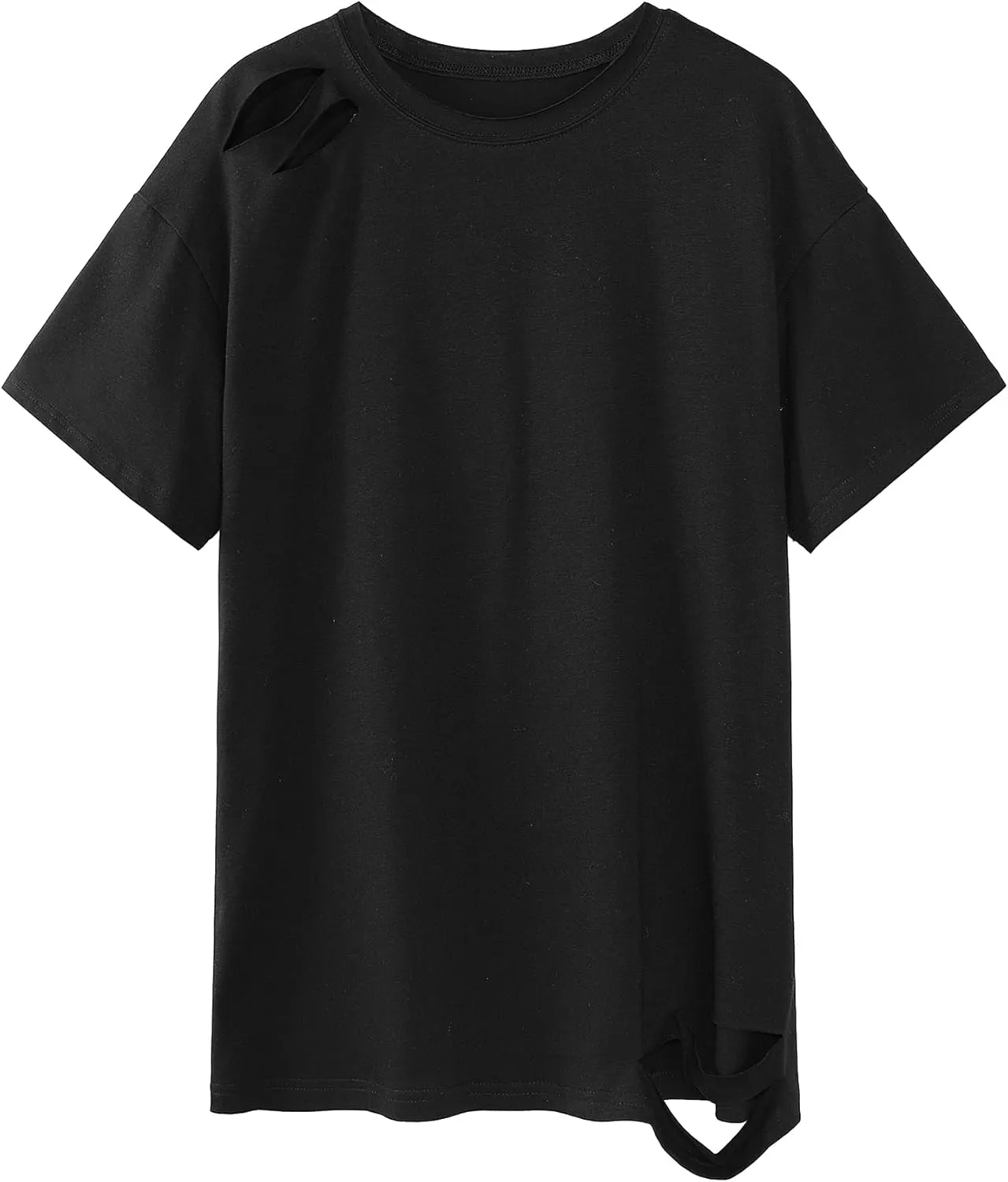 LovelyWholesale Womens Oversized Graphic Tees Short Sleeve T Shirts Casual Summer Tops