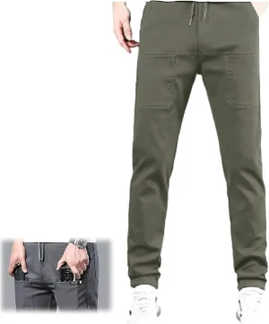 Manzera Stretch Cargo Pants Men, Multipants - High Stretch Multi-Pocket Durable Cargo Pants, Mencomfy Cargo Pants