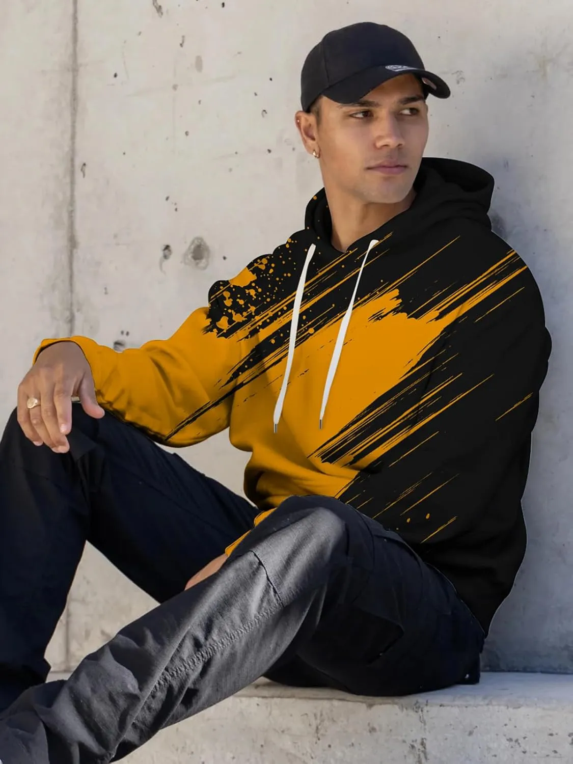 Men 3D Print Pullover Hoodies - Teen Women Graphic Sweatshirt