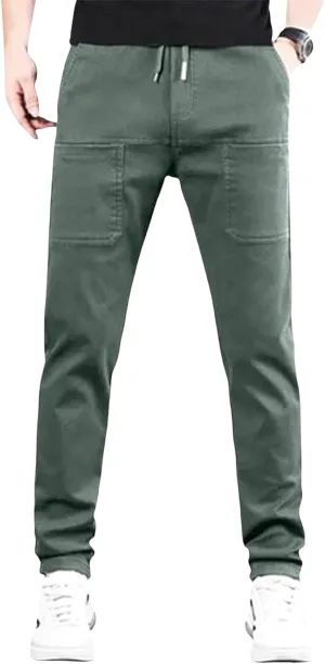 Men Cargo Pants with Pockets,Multi Pocket Cargo Pants for Men,Multipants,Stretch Cargo Pants (Army Green,4XL)