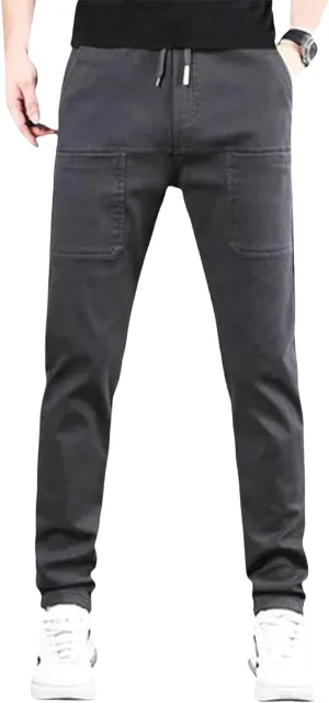 Men Cargo Pants with Pockets,Multi Pocket Cargo Pants for Men,Multipants,Stretch Cargo Pants (Dark Gray,XL)