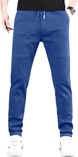 Men Cargo Pants with Pockets,Multi Pocket Cargo Pants for Men,Multipants,Stretch Cargo Pants (Navy Blue,4XL)