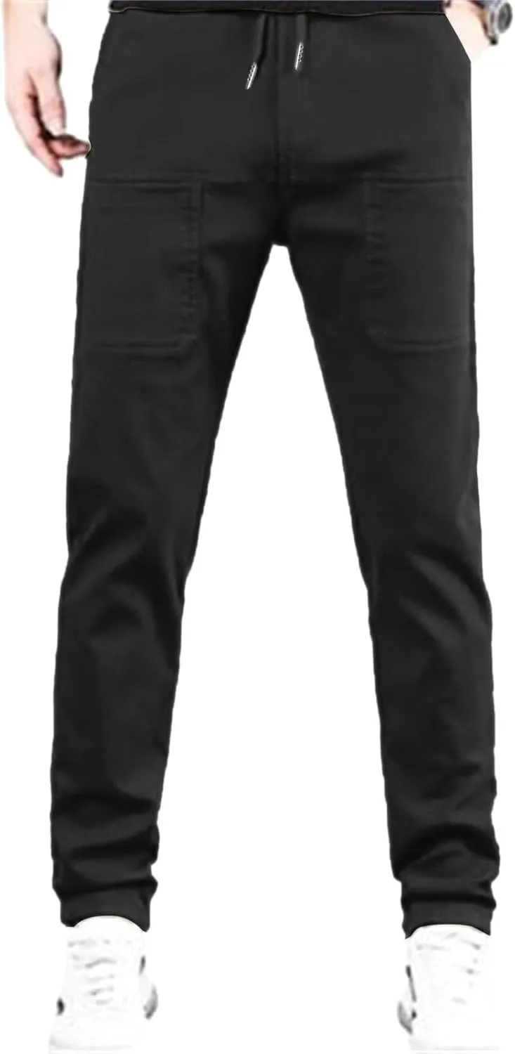 Men Stretch Cargo Pants, Stretch Cargo Pants 6 Pockets, Multipants - High Stretch Multi-Pocket Cargo Pants