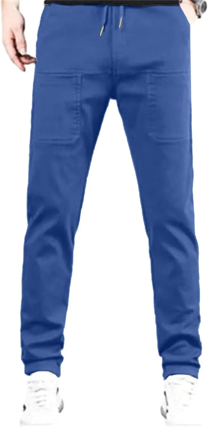 Men Stretch Cargo Pants, Stretch Cargo Pants 6 Pockets, Multipants - High Stretch Multi-Pocket Cargo Pants