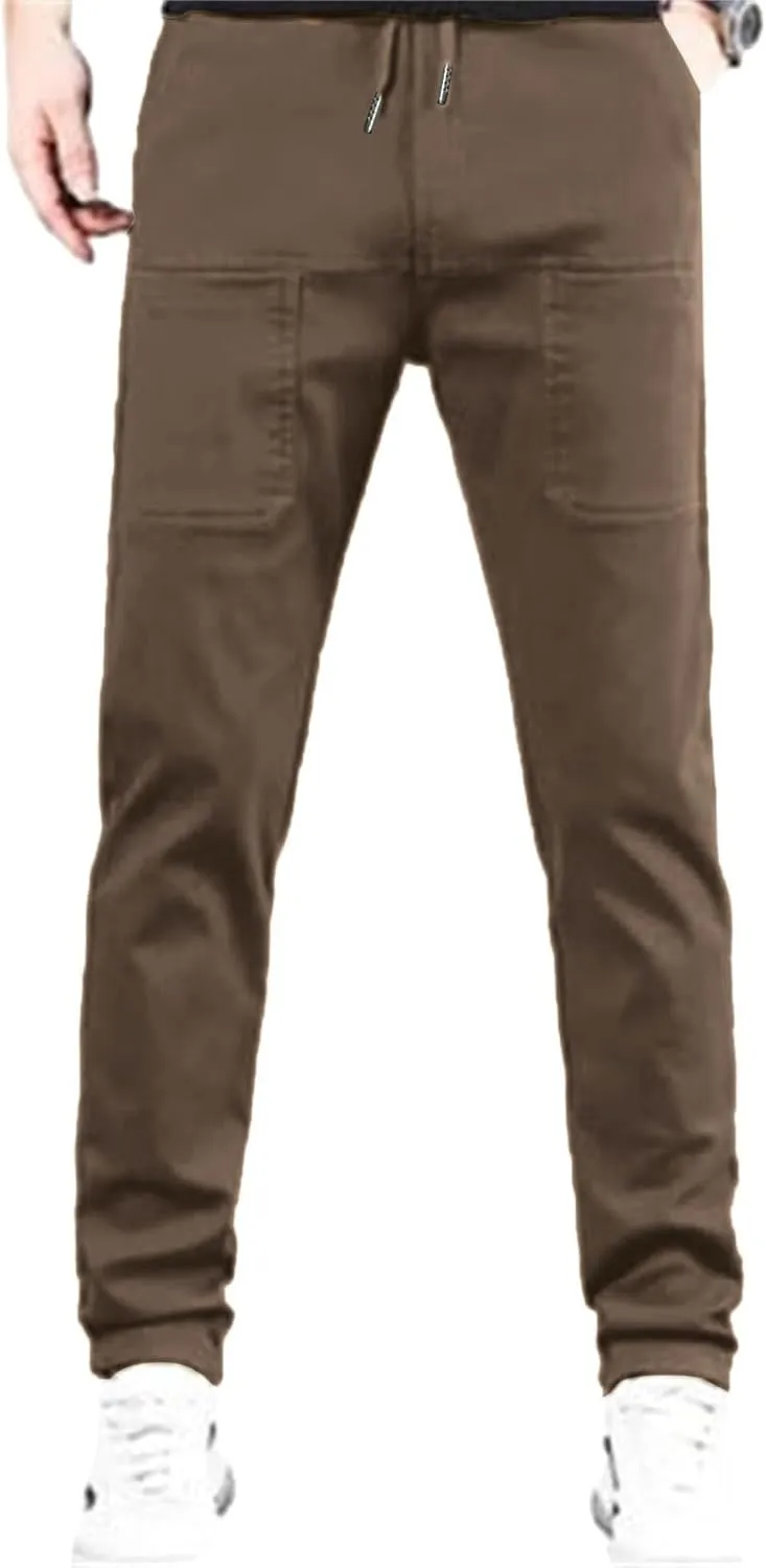Men Stretch Cargo Pants, Stretch Cargo Pants 6 Pockets, Multipants - High Stretch Multi-Pocket Cargo Pants