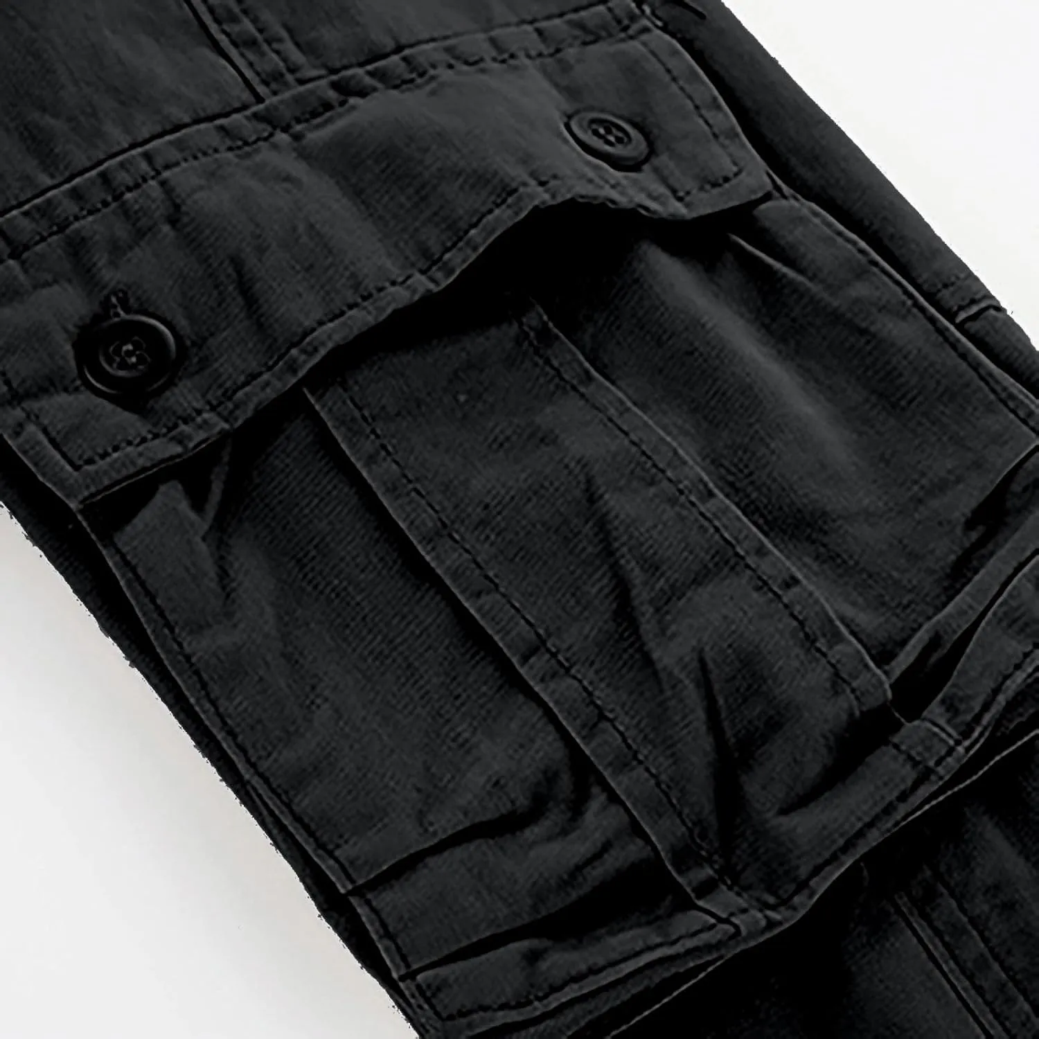 Men's Casual Cargo Pants Zipper Middle Waist Denim Long Pants Mens Loose Cargo Pants Men's Camo Cargo Pants
