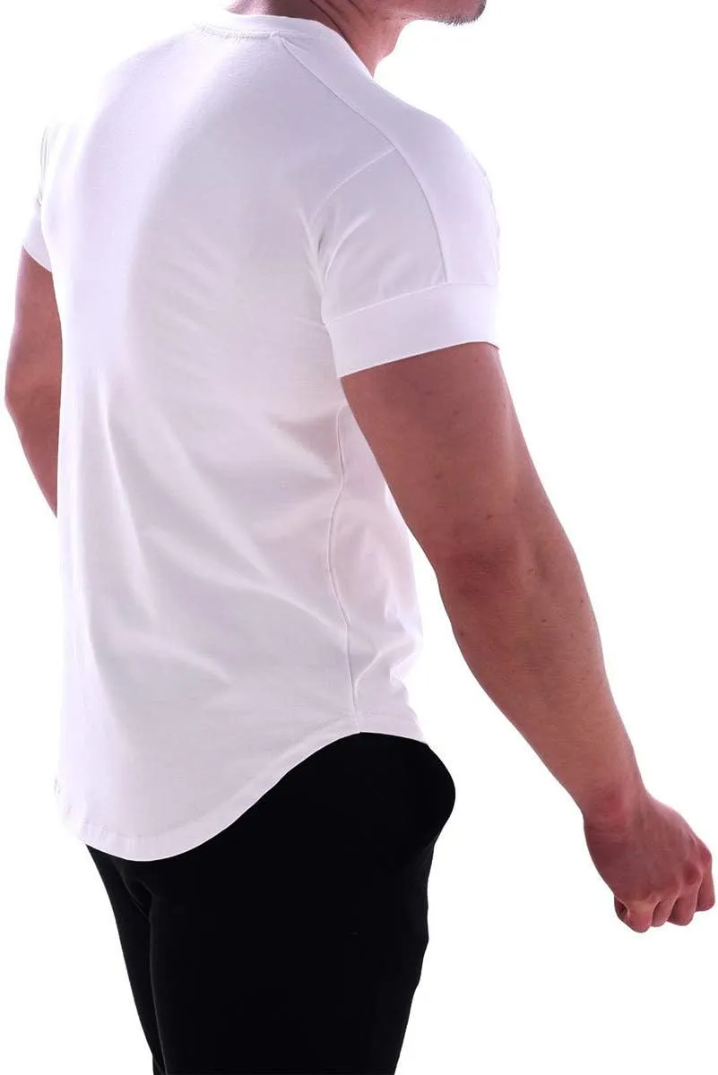 Mens Muscle Cotton Lightweight Workout Short Sleeve T-Shirts Gym Sweat Tee T24