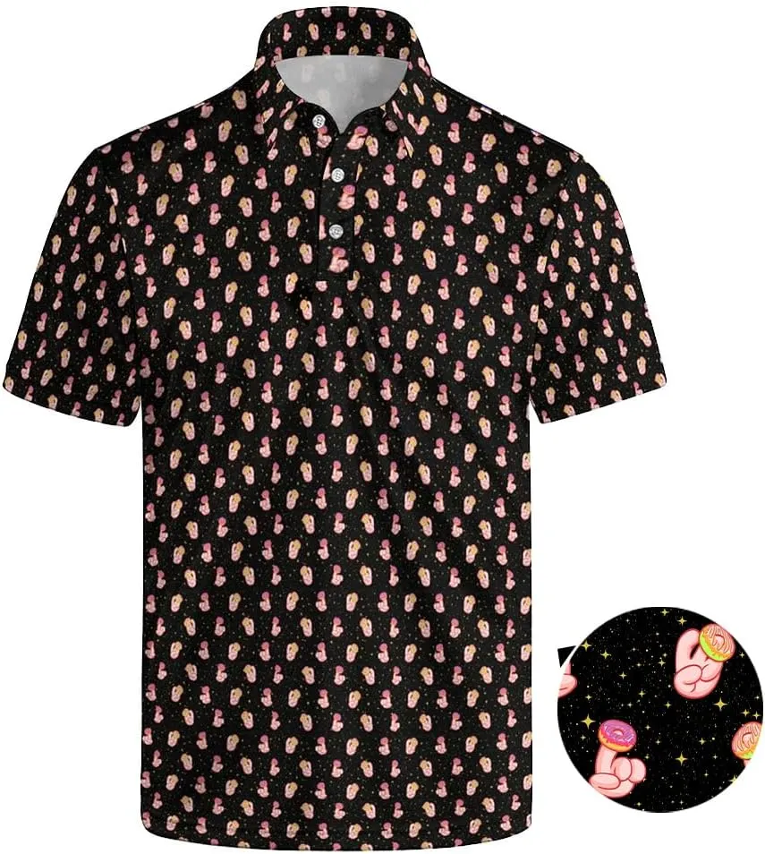 Men's Polo Shirts Short Sleeve Golf Polo Shirts Collared Tennis T-Shirt Golf Shirts for Men
