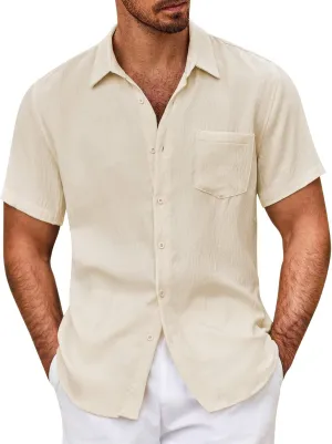 Mens Shirts Shirts Tropical Holiday Beach Cotton Crew Neck T-Shirt T for Men T-Shirts for