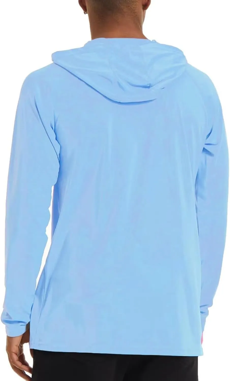Mens Sun Protection Hoodie Shirt UPF 50 Long Sleeve Uv SPF T-Shirts Fishing, Camping, Hiking Clothes Tops