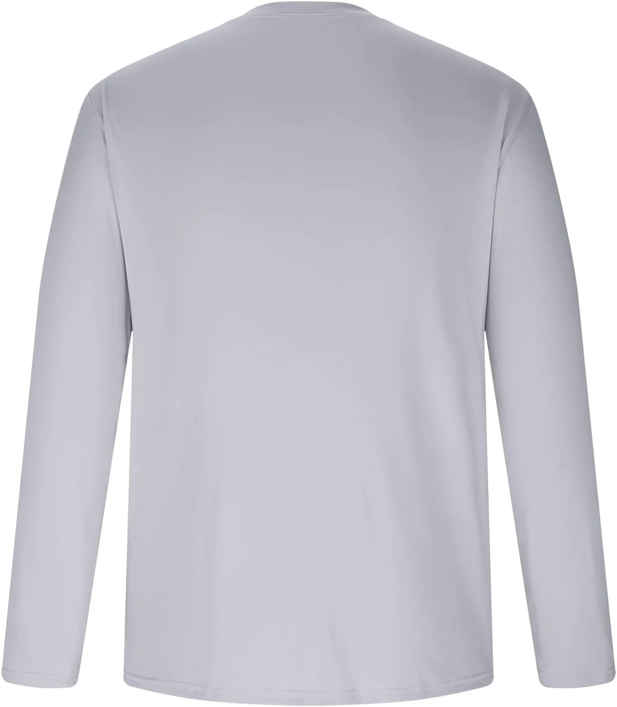 Mens UPF 50  UV Sun Protection Shirts Outdoor Long Sleeve SPF Rash Guard for Fishing Hiking Swimming Running