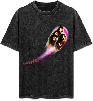 Men's Women's Vintage Oversized Short Sleeve T Shirts Novelty Drop Shoulder Tee Tops