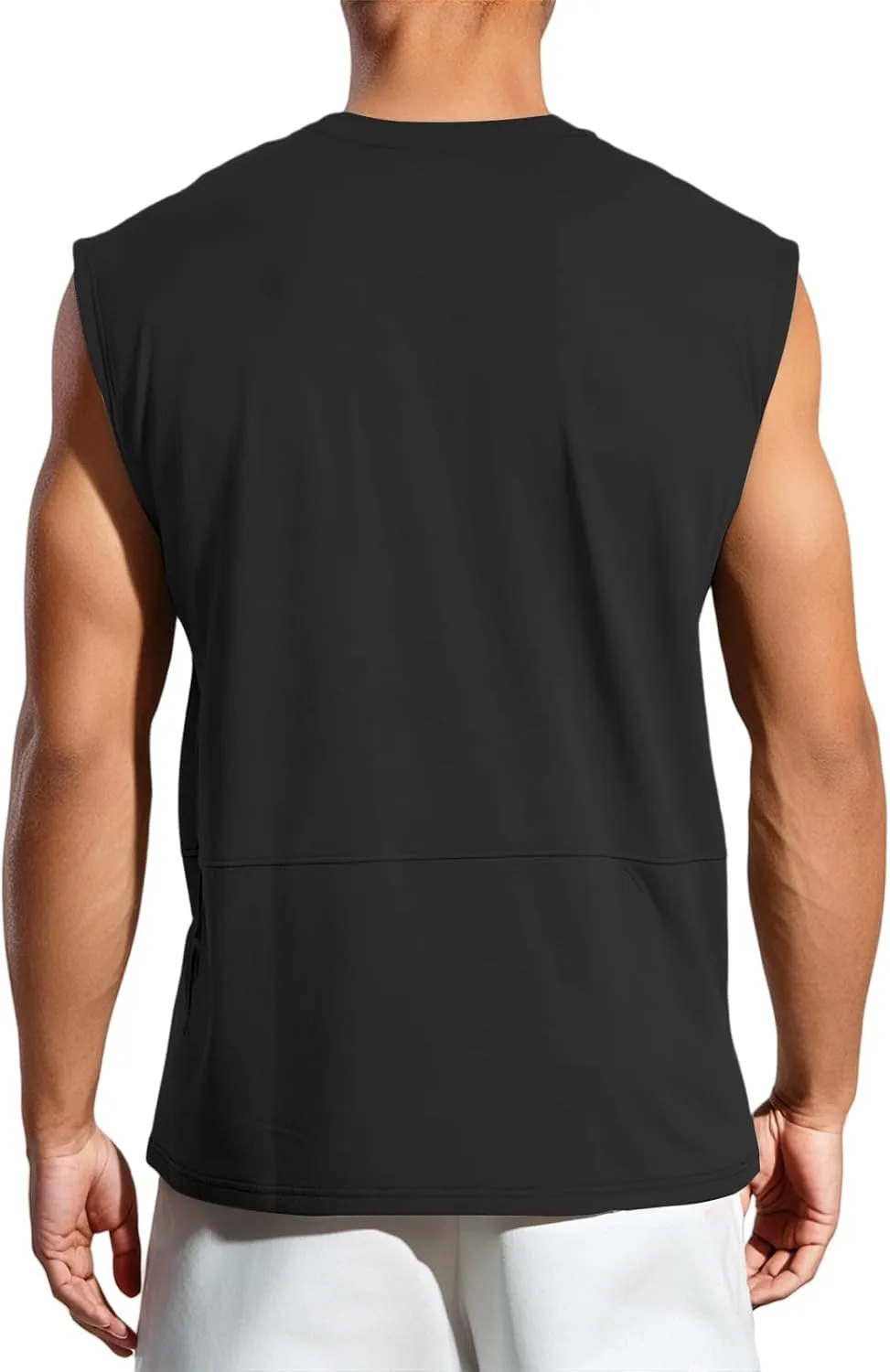 Men's Workout Tank Tops Sleeveless Quick Dry Muscle Running Tees Summer Beach Causual Stretchy Athletic Gym Tank Top