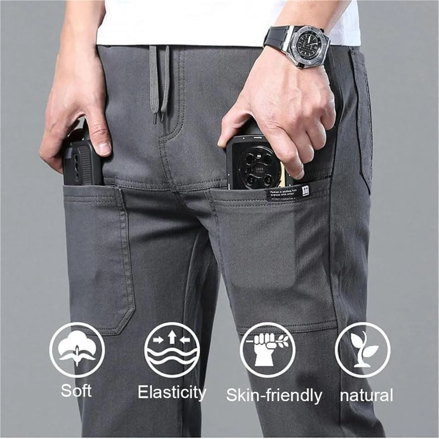 Multipants - High Stretch Multi-Pocket Cargo Pants, Mencomfy Cargo Pants, Men Comfy Cargo Pants Stretch for Men