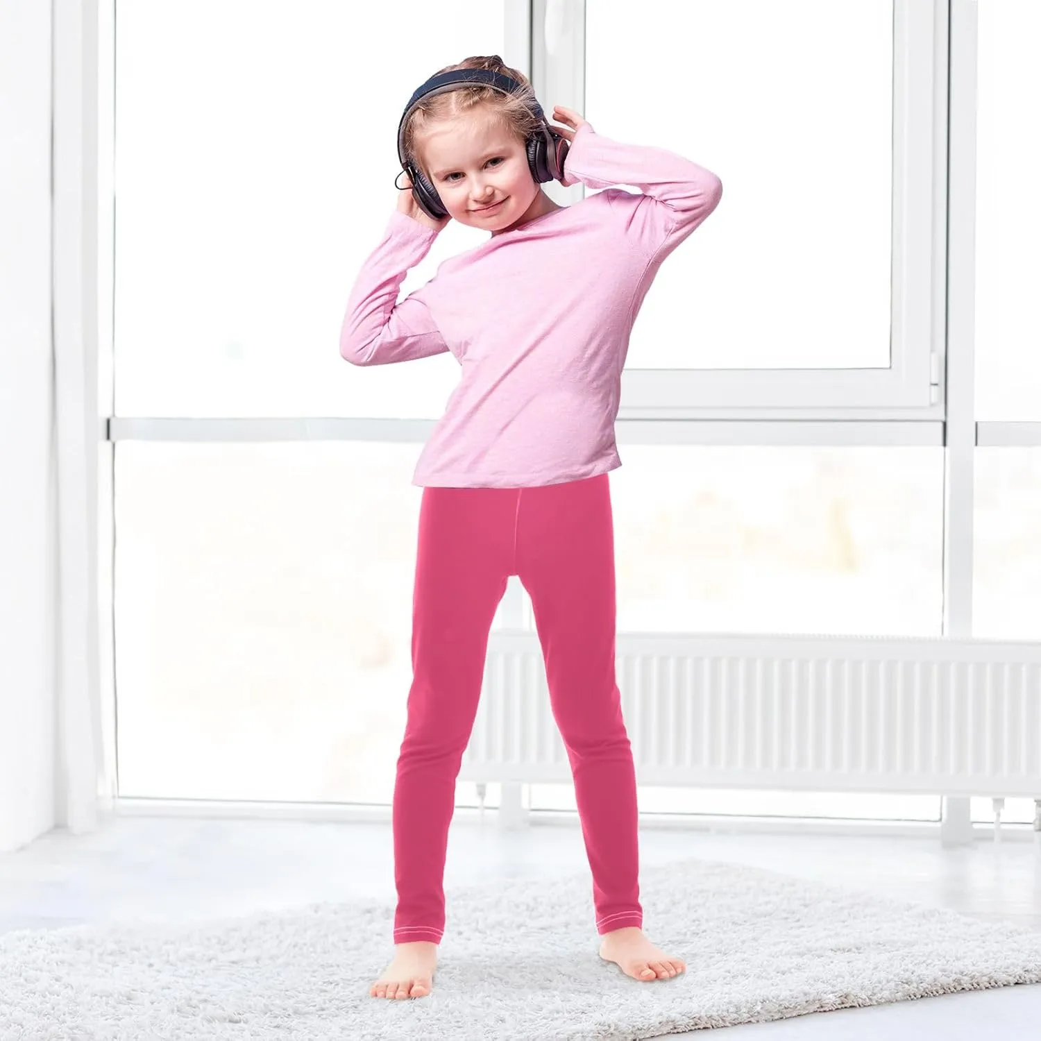 ODAWA Girls Leggings Ankle Length Girls Printed Leggings Softness and Breathability Leggings for Kids