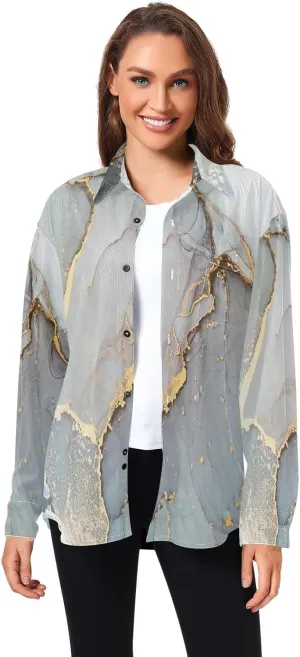 Oyihfvs Men's Long Sleeve Shirts, Women's Long Sleeve Shirts, Button Down Shirt (S-XXL)