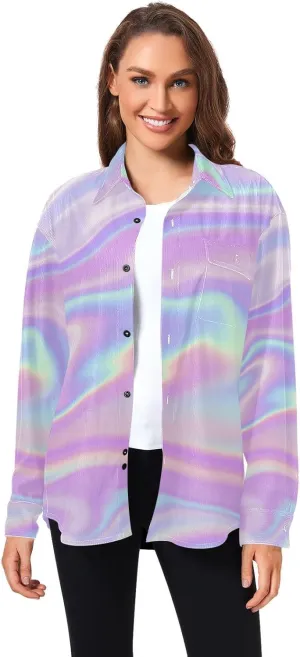 Oyihfvs Men's Long Sleeve Shirts, Women's Long Sleeve Shirts, Button Down Shirt (S-XXL)