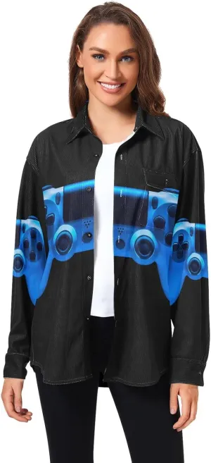 Oyihfvs Men's Long Sleeve Shirts, Women's Long Sleeve Shirts, Button Down Shirt (S-XXL)