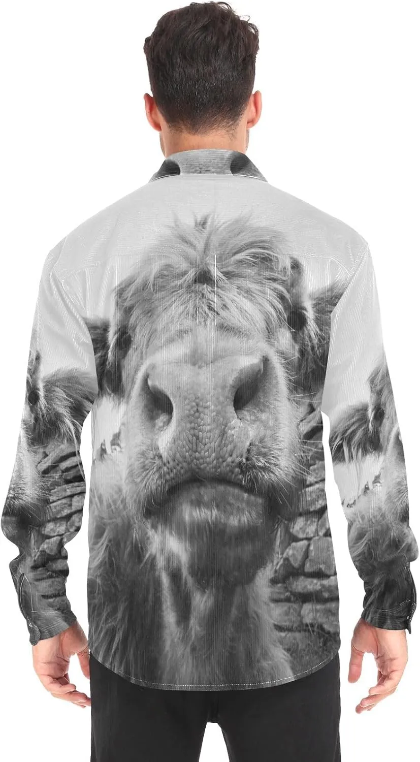 Oyihfvs Men's Long Sleeve Shirts, Women's Long Sleeve Shirts, Button Down Shirt (S-XXL)